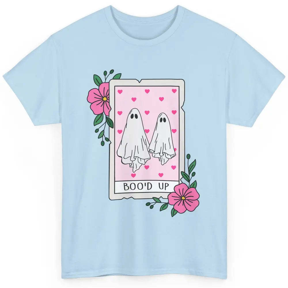 Floral Bood Up Tarot Card Valentines Day Spooky Ghost Couple Classic Unisex T-Shirt