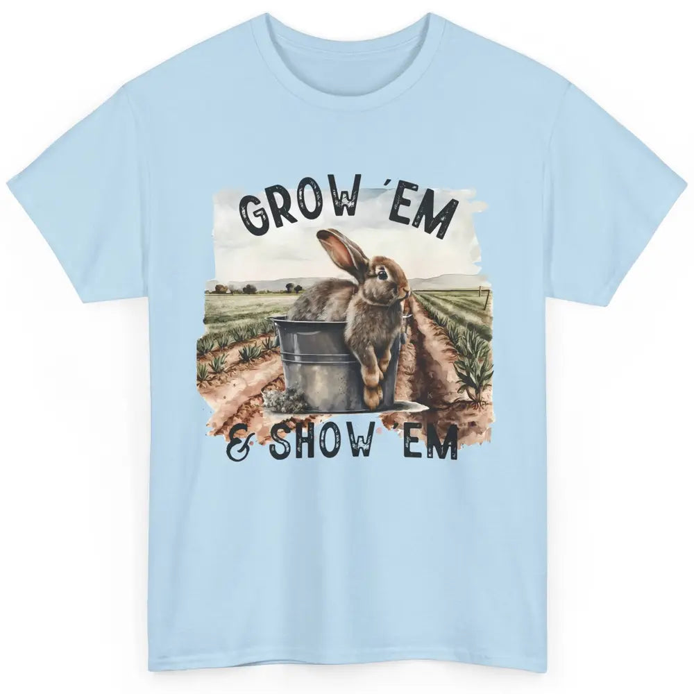 Baby Rabbit On The Farm Grow Em Show Em Western Farm Life Classic Unisex T-Shirt