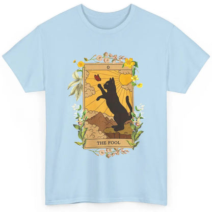 Funny Cat The Fool Tarot Card Halloween Costume Cat Lovers Classic Unisex T-Shirt