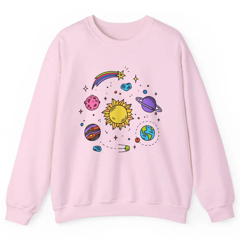 Solar System Space Galaxy Outer Space Astrology Astronauts Unisex Crewneck Sweatshirt