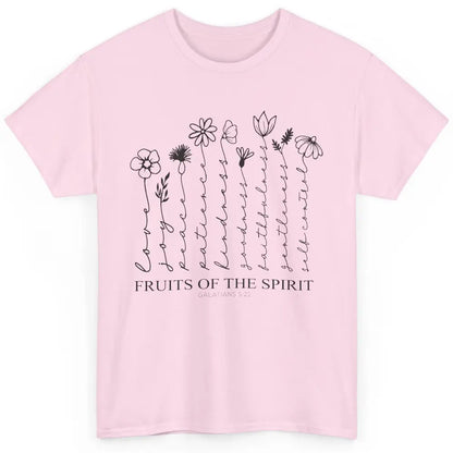 Fruits Of The Spirit Wildflowers Bible Verse Christian Classic Unisex T-Shirt