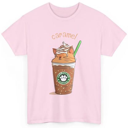 Cute Caramel Orange Cat Animals Pet Catpuccino Coffee Kitten Classic Unisex T-Shirt