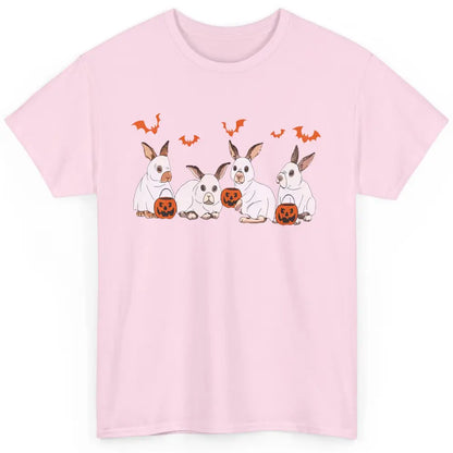 Funny Bunny Ghost Halloween Rabbit Pumpkin Spooky Season Classic Unisex T-Shirt