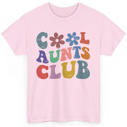 Floral Cool Aunts Club Groovy Aunt Sister Auntie Gift Classic Unisex T-Shirt