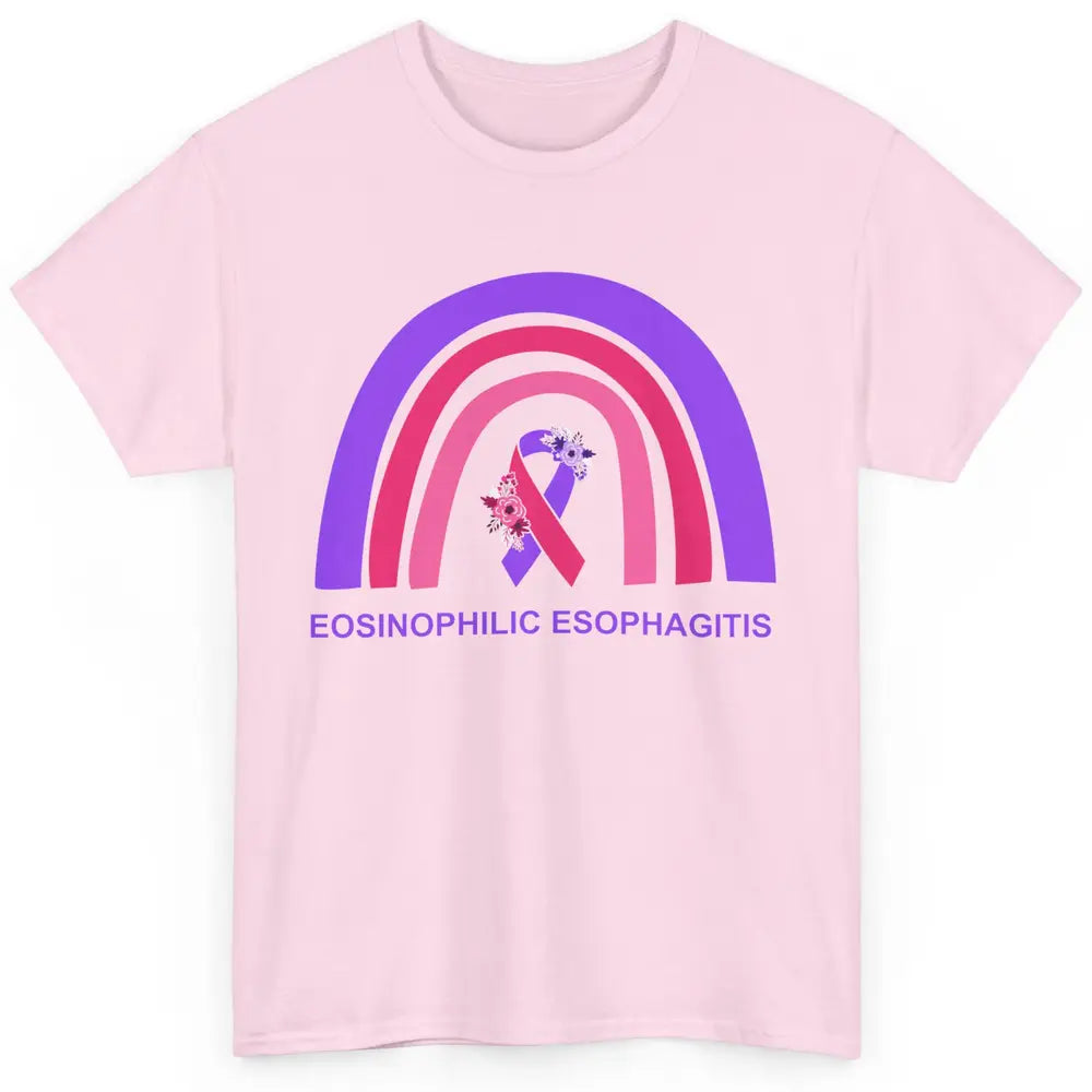 Eosinophilic Esophagitis Awareness Awareness EOE Rainbow Classic Unisex T-Shirt