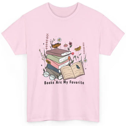 Vintage Books Are My Favorite Floral Bookish Reading Retro Classic Unisex T-Shirt