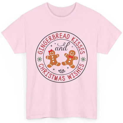 Christmas Gingerbread Kissed And Christmas Wishes Winter Classic Unisex T-Shirt