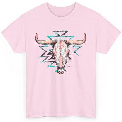 Boho Bull Skull Aztec Rodeo Desert Spirit Western Country Classic Unisex T-Shirt