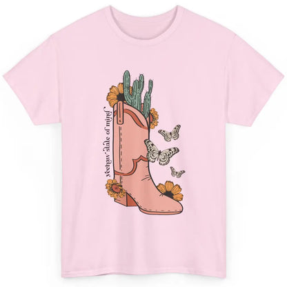 Yeehaw State of Mind Western Cowgirl Boot Desert Sunflower Classic Unisex T-Shirt