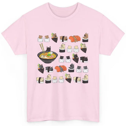 French Bulldog Sushi Ramen Bowl Japanese Kawaii Frenchie Mom Classic Unisex T-Shirt