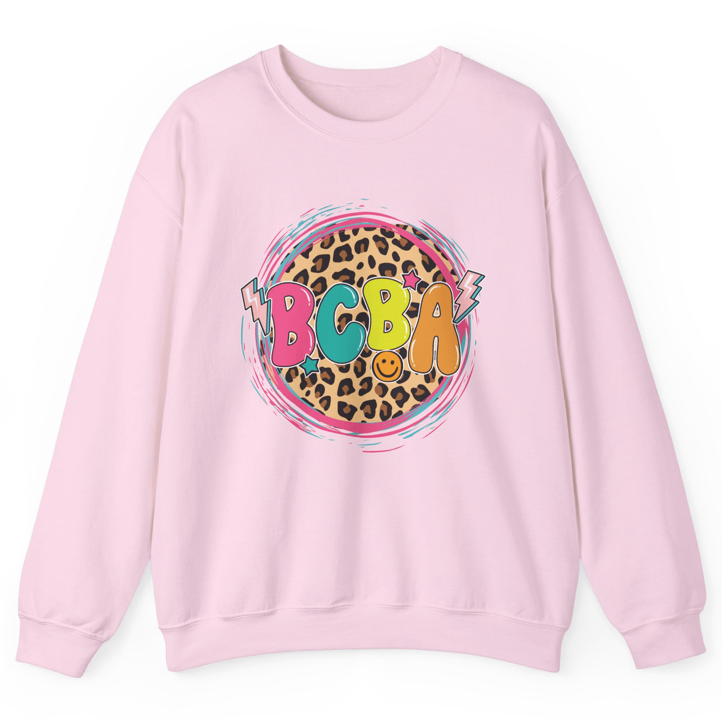 Board Certified Behavior Analyst BCBA Leopard ABA Therapist Unisex Crewneck Sweatshirt