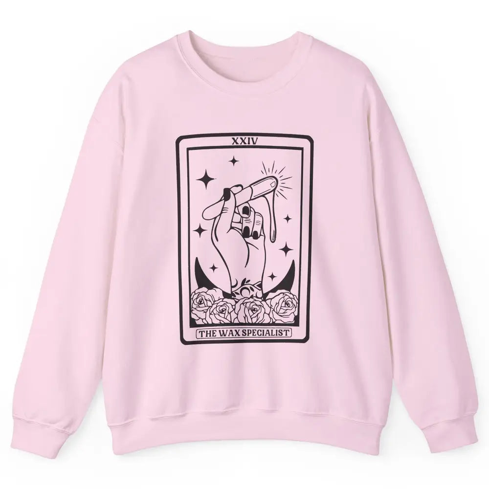 Wax Specialist Tarot Card Beautician Wax Hustler Cosmetology Unisex Crewneck Sweatshirt