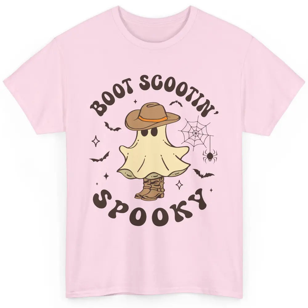 Cowboy Ghost Cowhide Boot Scooting Spooky Western Halloween Classic Unisex T-Shirt