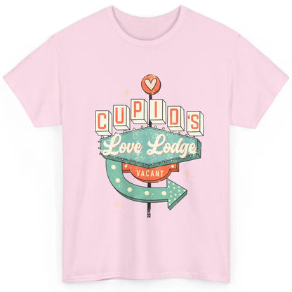 Retro Valentines Cupid's Love Lodges Funny Couples Valentine Classic Unisex T-Shirt