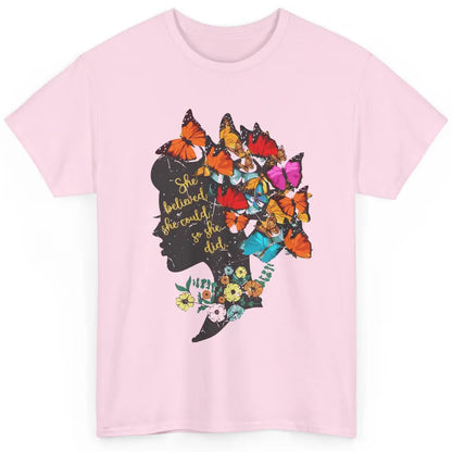 Floral Women Butterfly Inspirational Saying Mental Health Classic Unisex T-Shirt