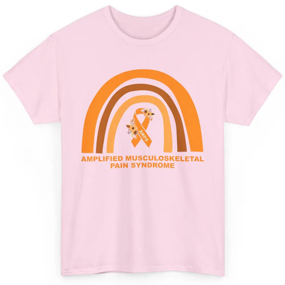 Amplified Musculoskeletal Pain Syndrome AMPS Orange Rainbow Classic Unisex T-Shirt