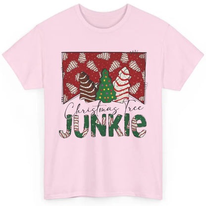 Funny Christmas Tree Cake Junkie Tis The Season Western Xmas Classic Unisex T-Shirt