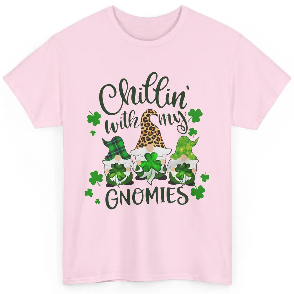 Chillin' With My Gnomes St Patrick’s Day Irish Gnomes Lucky Classic Unisex T-Shirt