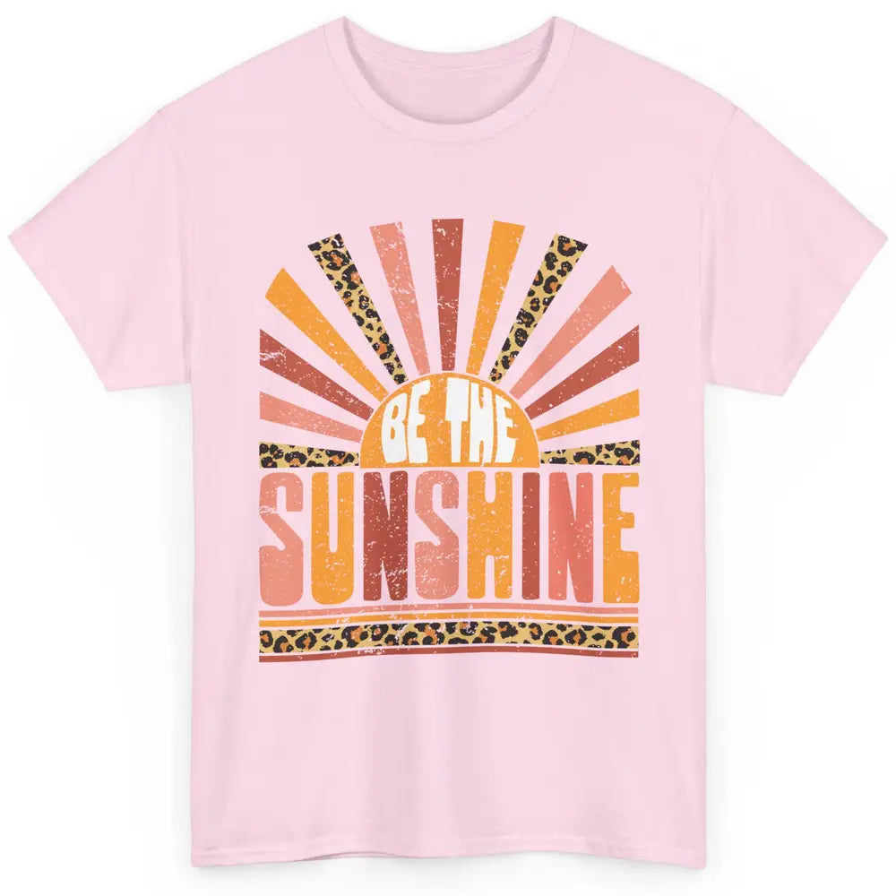 Be The Sunshine Retro Leopard Sun Vintage Summer Vacation Classic Unisex T-Shirt