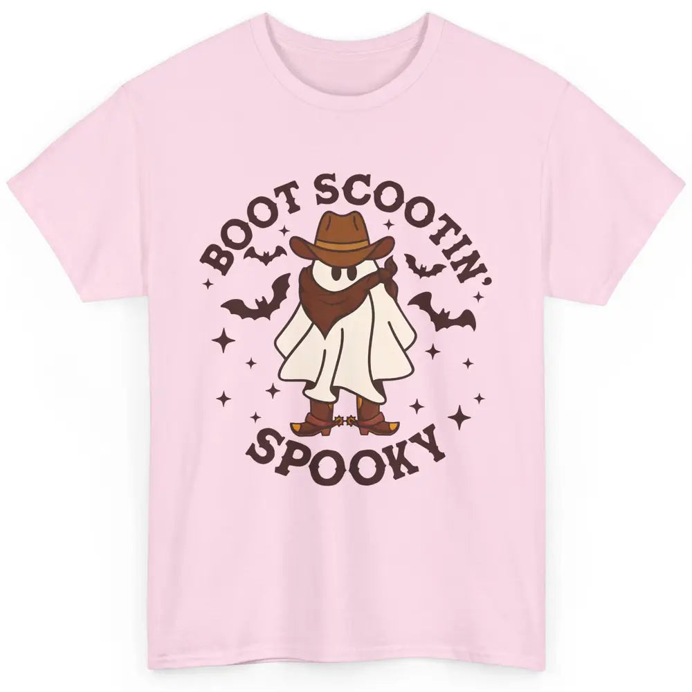 Cowboy Ghost Cowhide Boot Scooting Spooky Western Halloween Classic Unisex T-Shirt