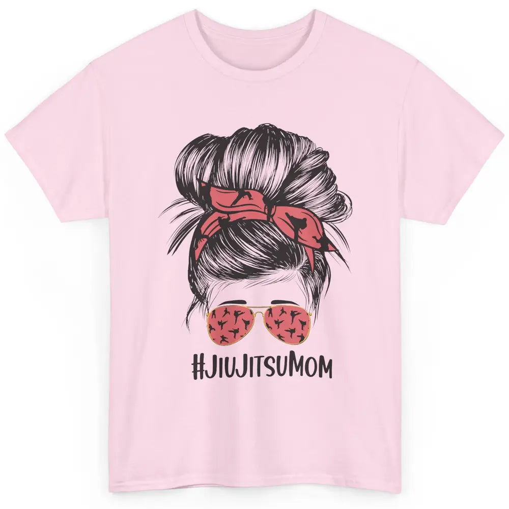 Vintage Messy Bun Jiu Jitsu Mom Life Taekwondo Martial Art Classic Unisex T-Shirt