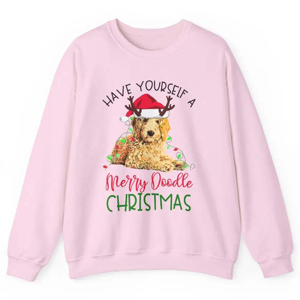 Goldendoodle Have Yourself a Merry Doodle Christmas Dog Mom Unisex Crewneck Sweatshirt