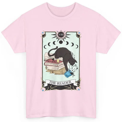 Witchy Black Cat The Reader Tarot Card Mystic Celestial Moon Classic Unisex T-Shirt