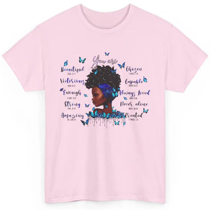 Black Girl God Says I Am Afro Woman Christian Religious Gift Classic Unisex T-Shirt