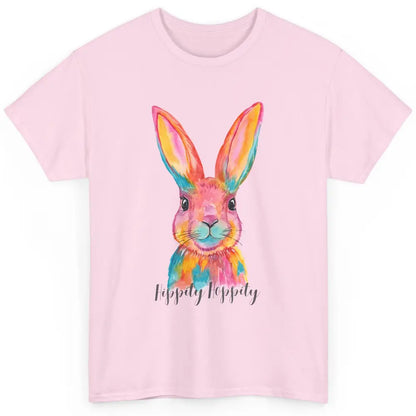 Watercolor Hippity Hoppity Bunny Dance Easter Rabbit Hip Hop Classic Unisex T-Shirt