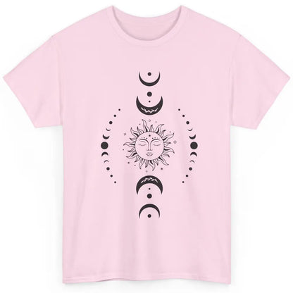 Boho Sun And Moon Hippie Girl Peace Lovers Halloween Costume Classic Unisex T-Shirt