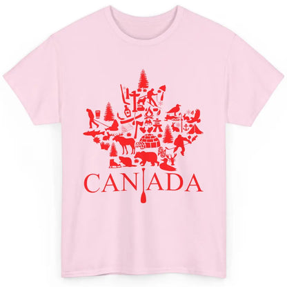 Canada Maple Leaf Canadian Symbols Canadian Root Gift Classic Unisex T-Shirt