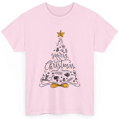 Funny Sewing Merry Christmas Tree Quilting Symbols Christmas Classic Unisex T-Shirt