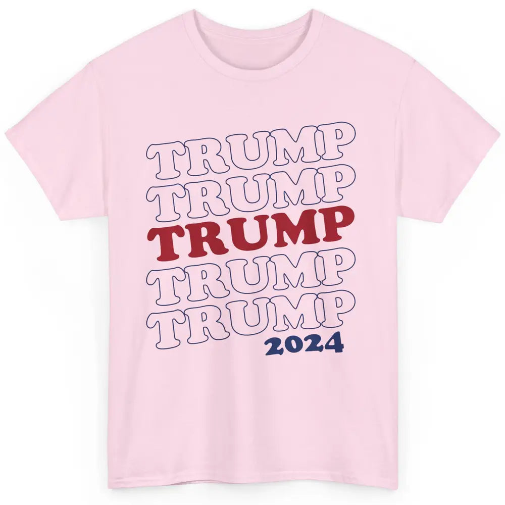 Trump 2024 Election MAGA I'll Be Back US Flag Trump Support Classic Unisex T-Shirt