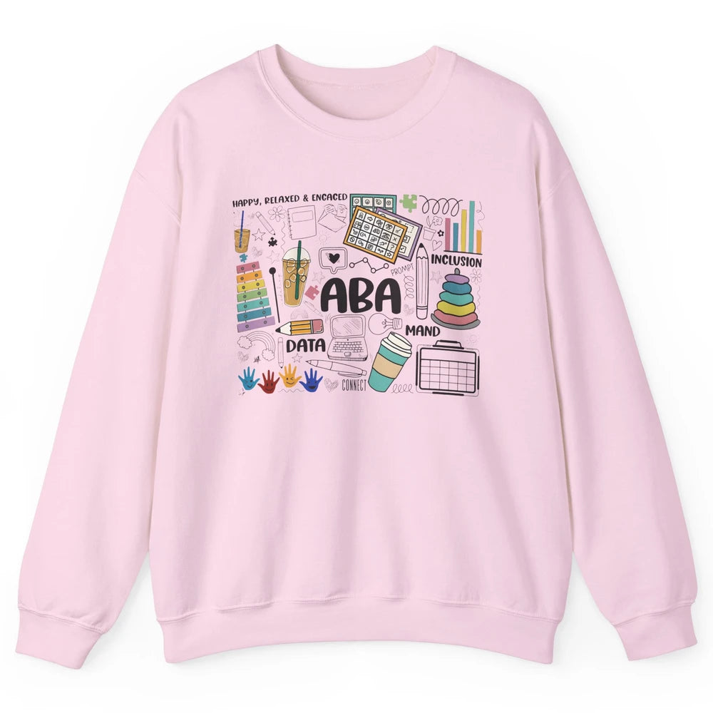 ABA Applied Behavior Analysis Sped Teacher RBT Therapist Unisex Crewneck Sweatshirt