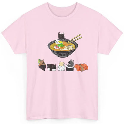 French Bulldog Sushi Ramen Bowl Japanese Kawaii Frenchie Mom Classic Unisex T-Shirt