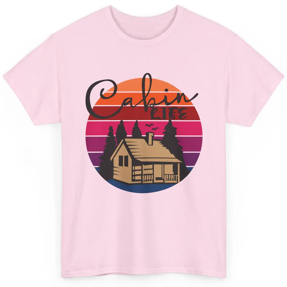 Cabin Life Vintage Cabin Camping Northern Lakes Outdoor Life Classic Unisex T-Shirt