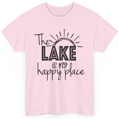 The Lake Is My Happy Place Summer Sunrays Lake Days Kayaking Classic Unisex T-Shirt