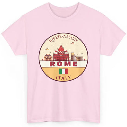 Skyline Roma City Summer Vacation Italy Italian Vacay Travel Classic Unisex T-Shirt