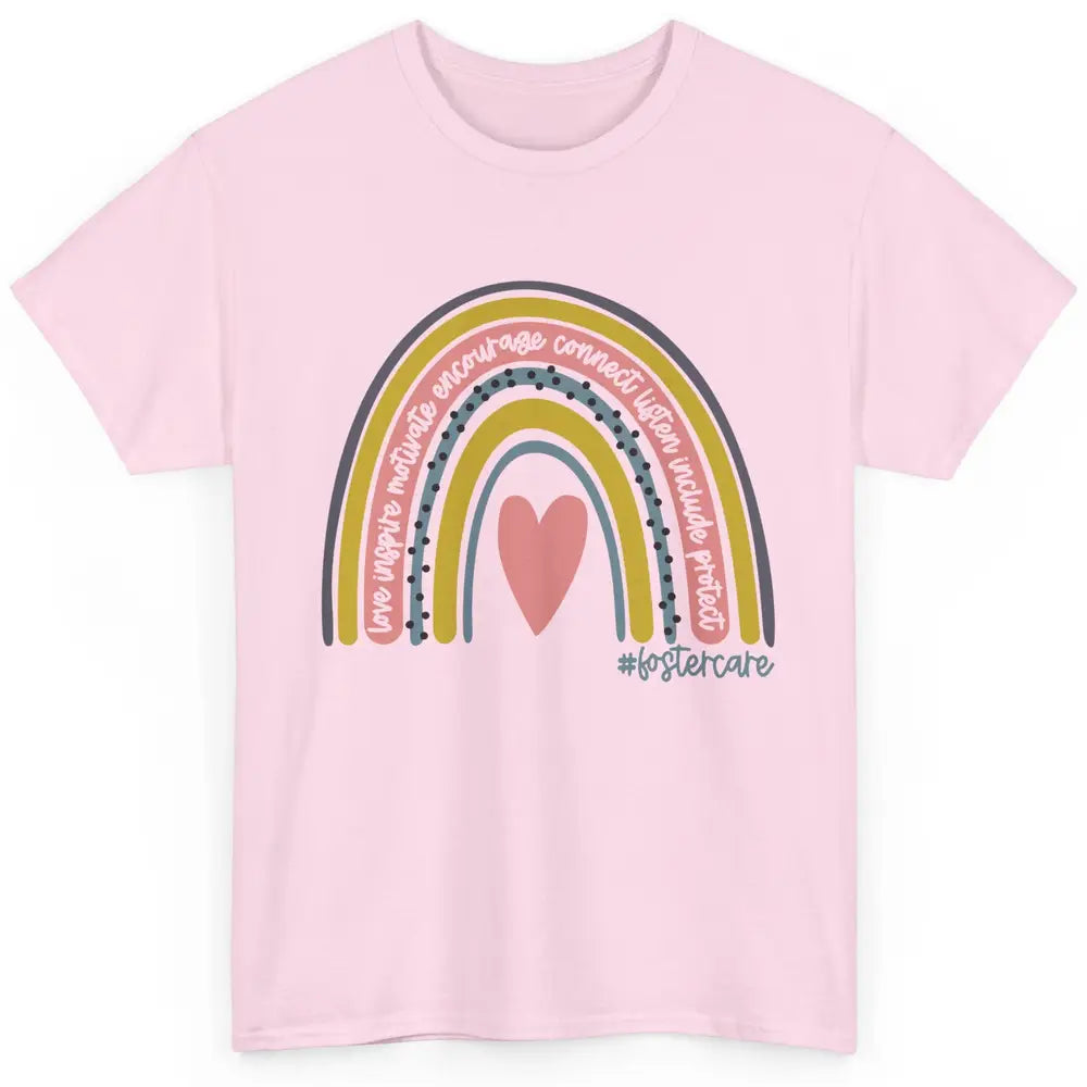 Foster Care Parents Support Rainbow Adoption Love Inspire Classic Unisex T-Shirt