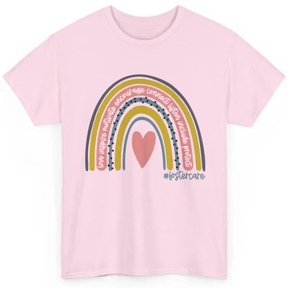 Foster Care Parents Support Rainbow Adoption Love Inspire Classic Unisex T-Shirt