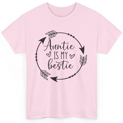 Funny Arrow Auntie Is My Bestie Auntie Niece Nephew Gift Classic Unisex T-Shirt