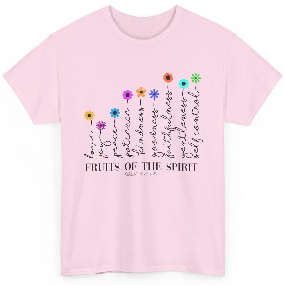 Flower Christian Fruits Of The Spirit Bible Verse Religious Classic Unisex T-Shirt