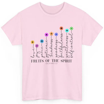 Flower Christian Fruits Of The Spirit Bible Verse Religious Classic Unisex T-Shirt