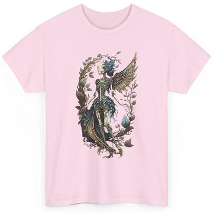 Crescent Fairy Skeleton Witchy Gothic Grunge Halloween Skull Classic Unisex T-Shirt