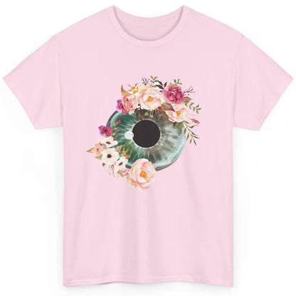 Floral Eyeball Optometrist Eye Anatomy Ophthalmology Tech Classic Unisex T-Shirt