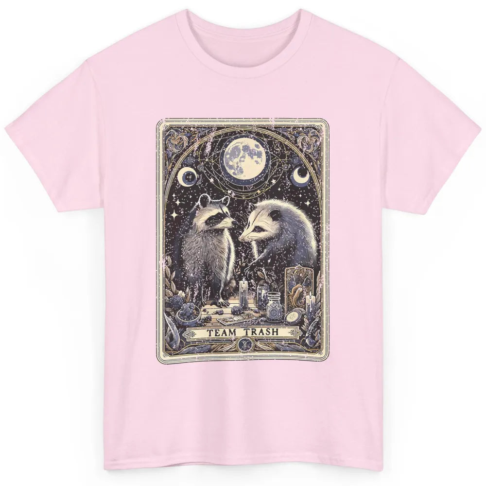 Team Trash Tarot Card Opossum Witchcraft Goth Possum Vintage Panda Raccoon Sarcastic Classic Unisex T-Shirt