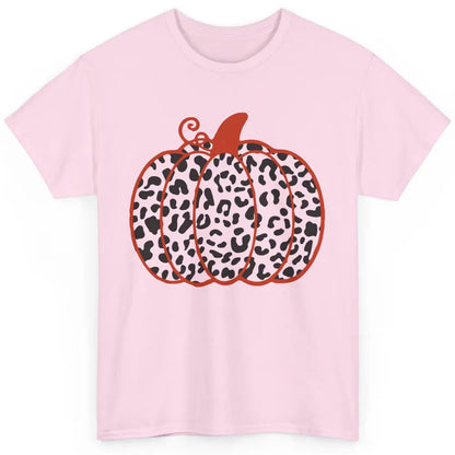 Pumpkin Leopard Fall Autumn Cheetah Pumpkin Thanksgiving Classic Unisex T-Shirt