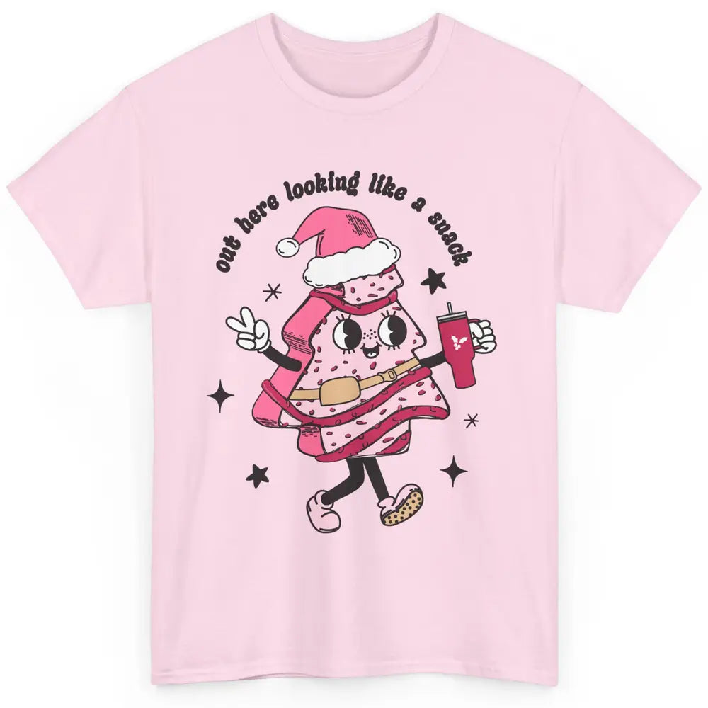 Funny Boo-jee Christmas Tree Cake Out Here Look Like A Snack Classic Unisex T-Shirt