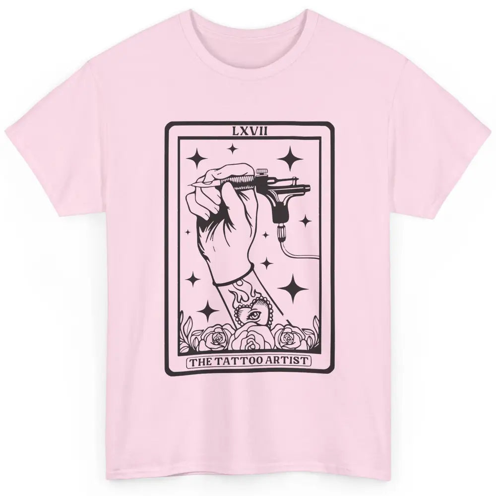 Tattoo Artist Tarot Card Beautician Tattoo Machine Halloween Classic Unisex T-Shirt