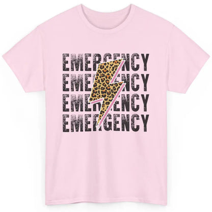 Emergency Room Nurse Department ER Leopard Lightening Retro Classic Unisex T-Shirt